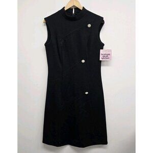 NWT VTG Bleeker Street Sheath Dress Size 14 Union Made USA Old Money Luxury Wool
